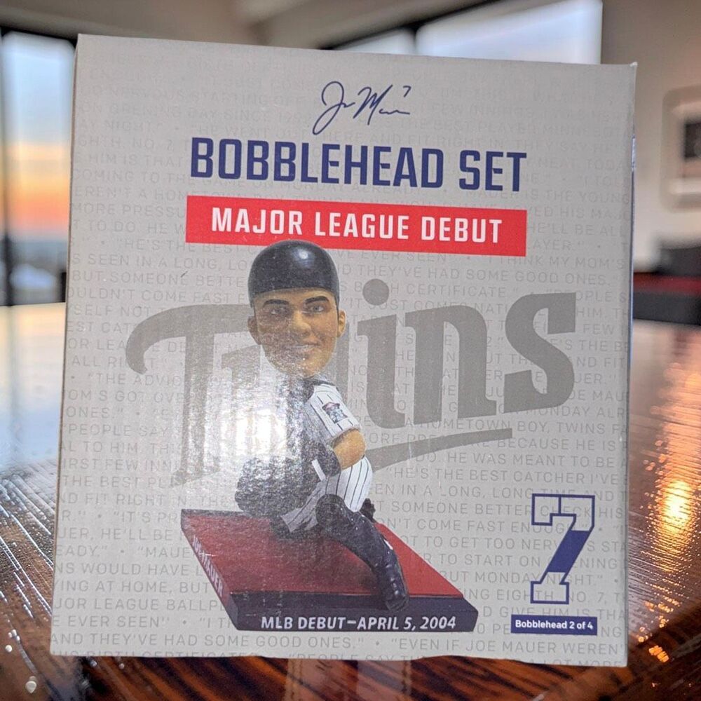 Joe Mauer Minnesota Twins "Major League Debut" Bobblehead Baseball Collectable
